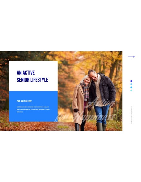 Active Senior Life powerpoint template download