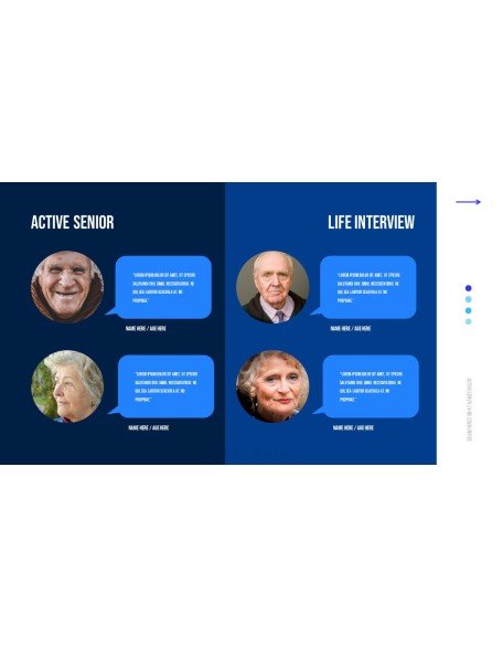 Active Senior Life powerpoint template download