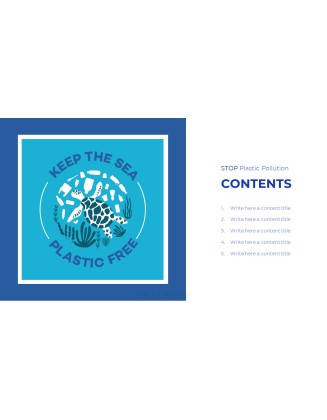 Stop Ocean Plastic Pollution PowerPoint Theme