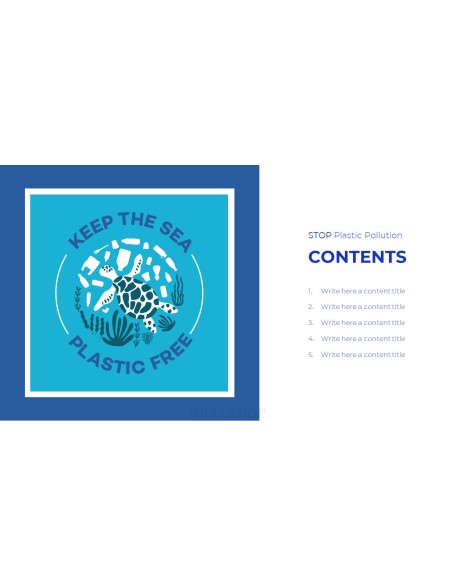 Stop Ocean Plastic Pollution PowerPoint Theme