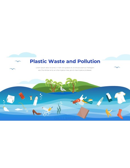 Stop Ocean Plastic Pollution PowerPoint Theme