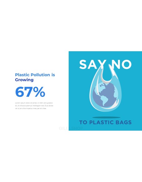 Stop Ocean Plastic Pollution PowerPoint Theme