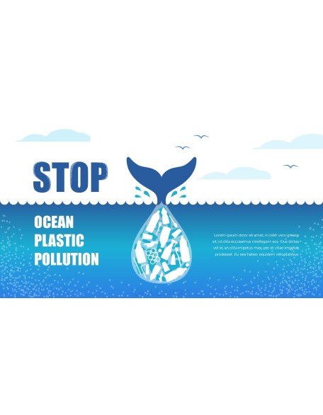 Stop Ocean Plastic Pollution PowerPoint Theme