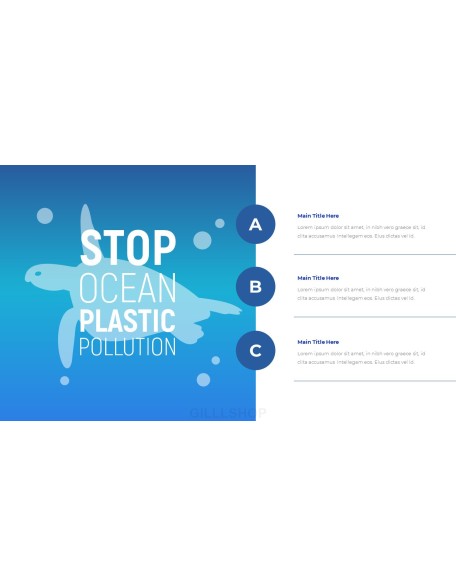 Stop Ocean Plastic Pollution PowerPoint Theme