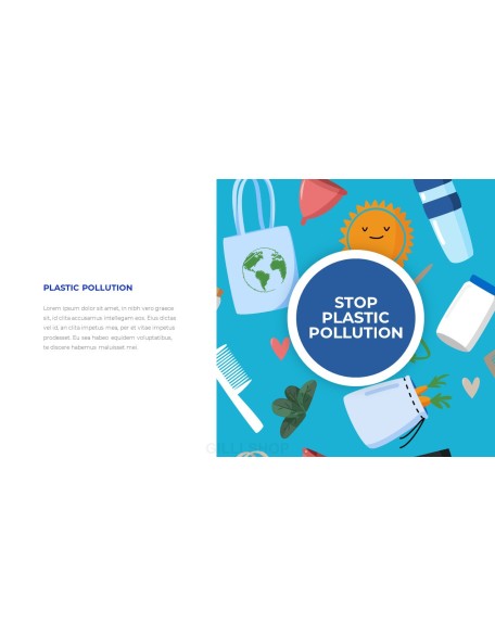 Stop Ocean Plastic Pollution PowerPoint Theme