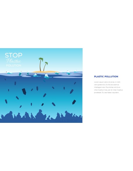 Stop Ocean Plastic Pollution PowerPoint Theme