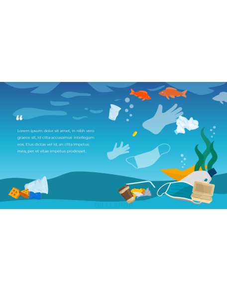 Stop Ocean Plastic Pollution PowerPoint Theme