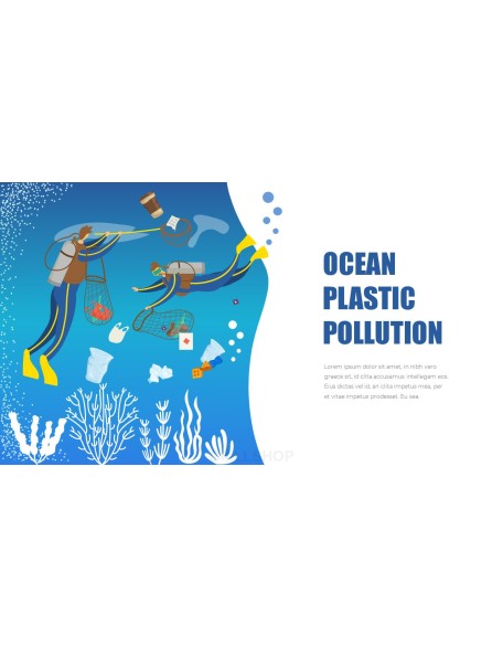 Stop Ocean Plastic Pollution PowerPoint Theme