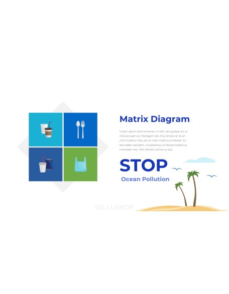 Stop Ocean Plastic Pollution PowerPoint Theme