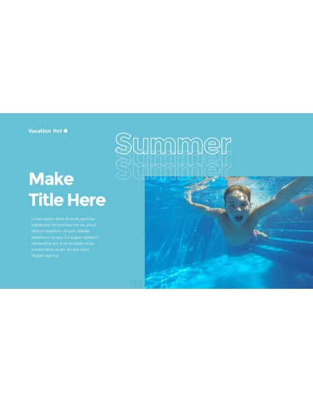 Summer Vacation PowerPoint Templates for Presentation