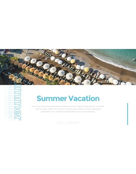 Summer Vacation PowerPoint Templates for Presentation