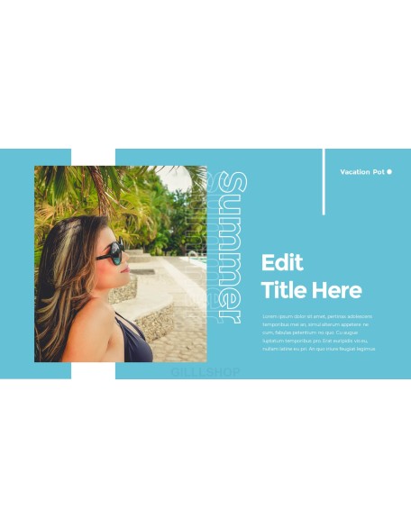 Summer Vacation PowerPoint Templates for Presentation