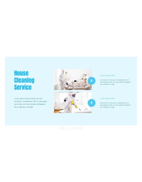 House Cleaning Service PPT Templates Design