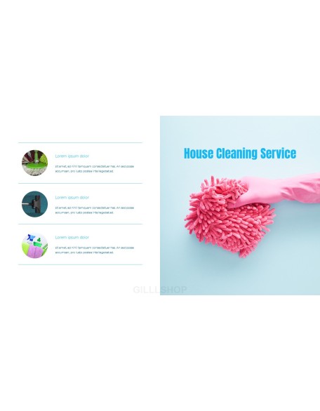 House Cleaning Service PPT Templates Design