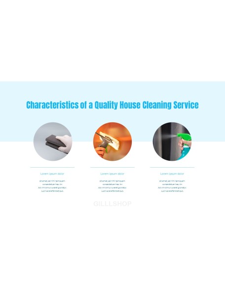 House Cleaning Service PPT Templates Design