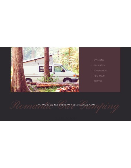 Romantic Car Camping PowerPoint Presentation Templates