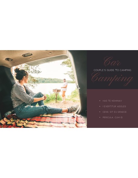 Romantic Car Camping PowerPoint Presentation Templates