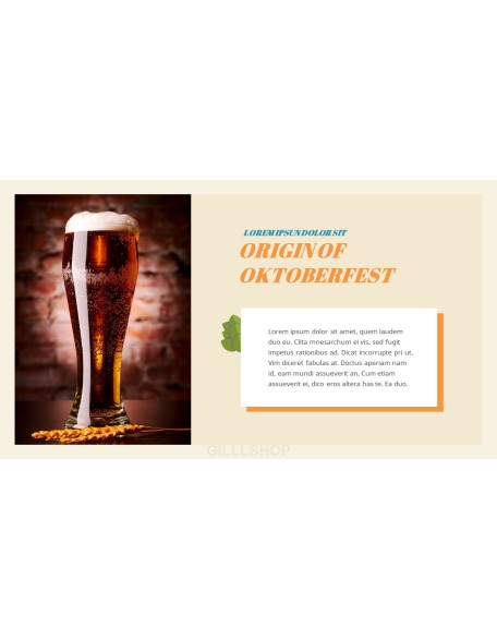 Oktoberfest Presentation Templates Design