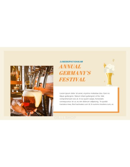 Oktoberfest Presentation Templates Design