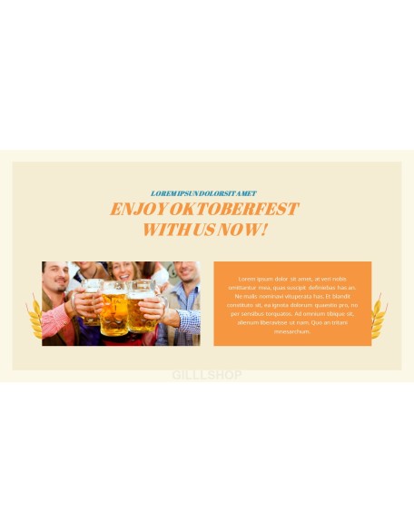 Oktoberfest Presentation Templates Design