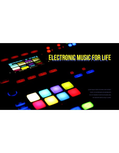 Music Colorful Life Easy PPT Template