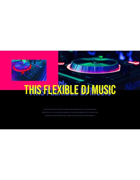 Music Colorful Life Easy PPT Template