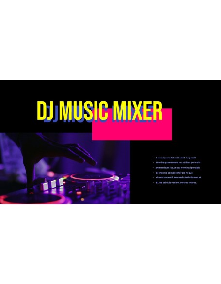 Music Colorful Life Easy PPT Template