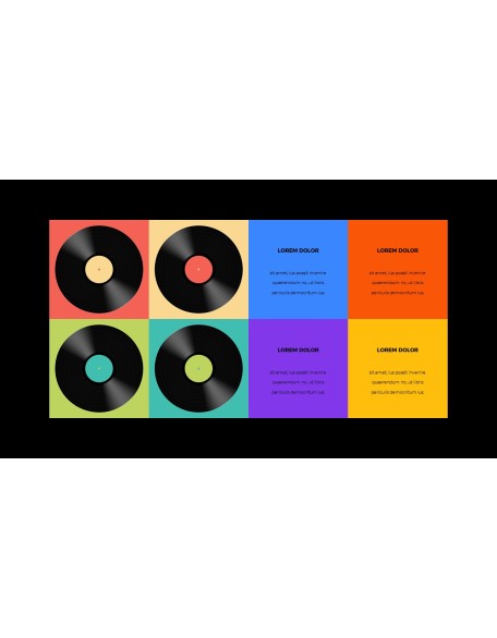 Music Colorful Life Easy PPT Template