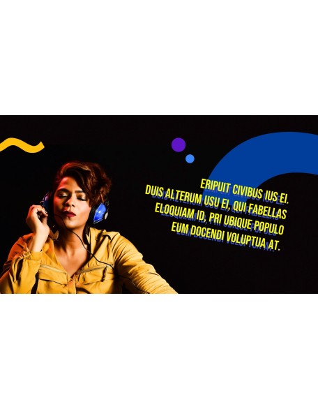 Music Colorful Life Easy PPT Template