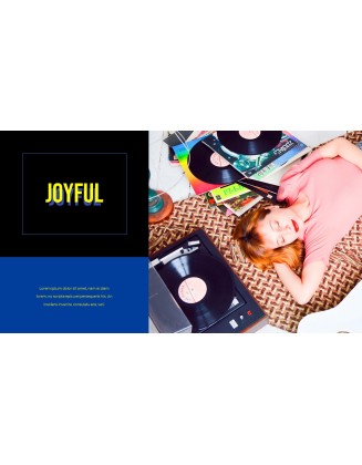 Music Colorful Life Easy PPT Template