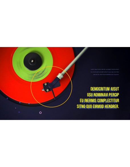 Music Colorful Life Easy PPT Template