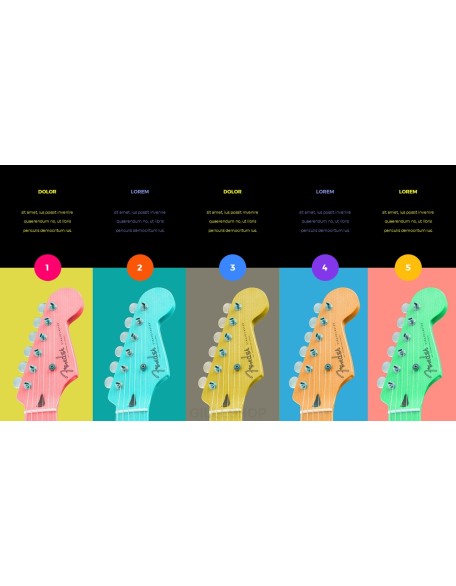 Music Colorful Life Easy PPT Template
