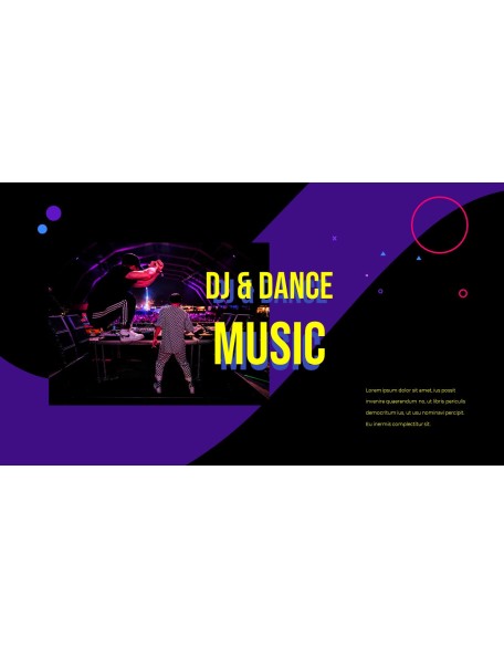 Music Colorful Life Easy PPT Template