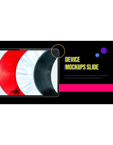 Music Colorful Life Easy PPT Template