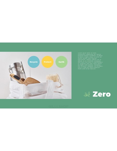 Zero waste PPT Templates Design