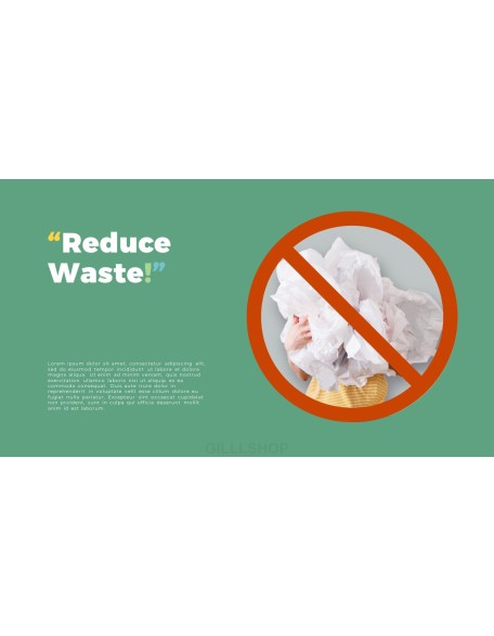 Zero waste PPT Templates Design