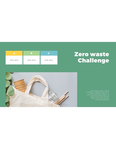 Zero waste PPT Templates Design