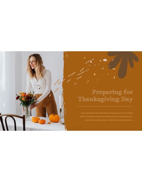 Thanksgiving Day with Family Presentation PowerPoint