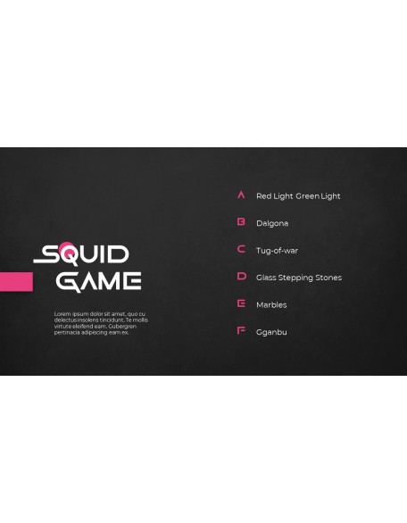 Squid Game Theme Presentation