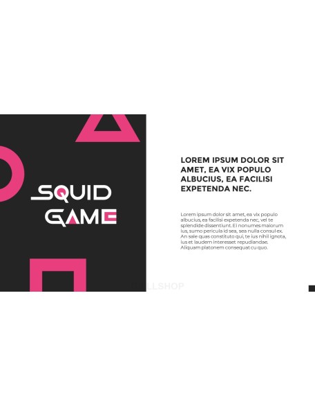 Squid Game Theme Simple PPT Presentation Samples