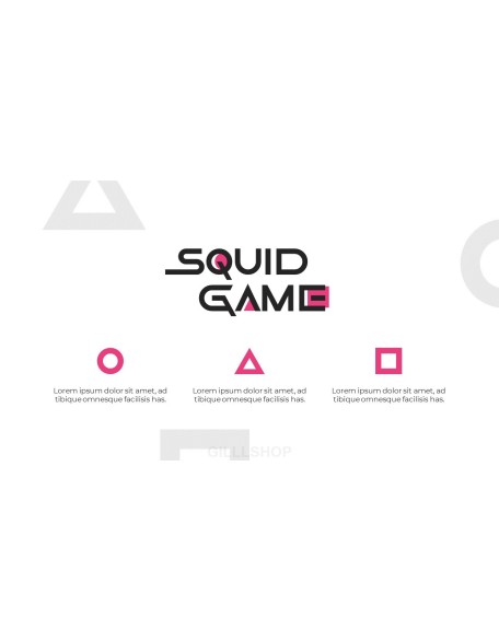 Squid Game Theme Simple PPT Presentation Samples