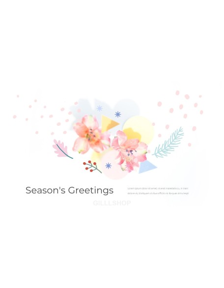 Season's Greetings PowerPoint Templates Multipurpose Design