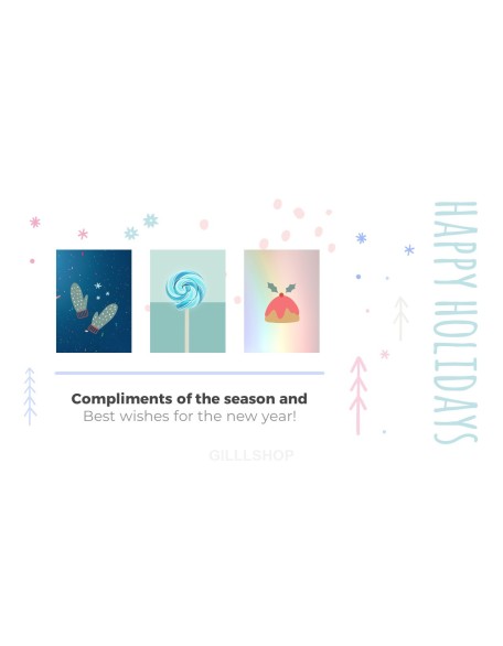 Season's Greetings PowerPoint Templates Multipurpose Design