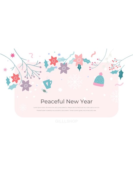 Season's Greetings PowerPoint Templates Multipurpose Design