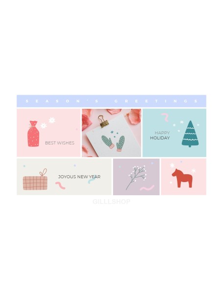 Season's Greetings PowerPoint Templates Multipurpose Design