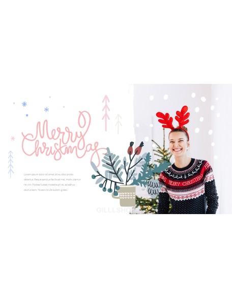 Season's Greetings PowerPoint Templates Multipurpose Design