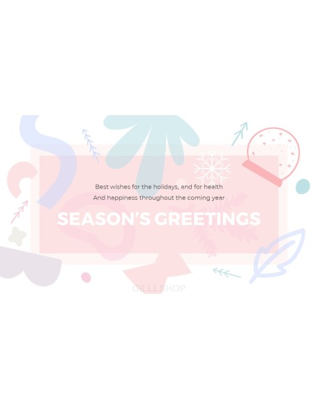 Season's Greetings PowerPoint Templates Multipurpose Design