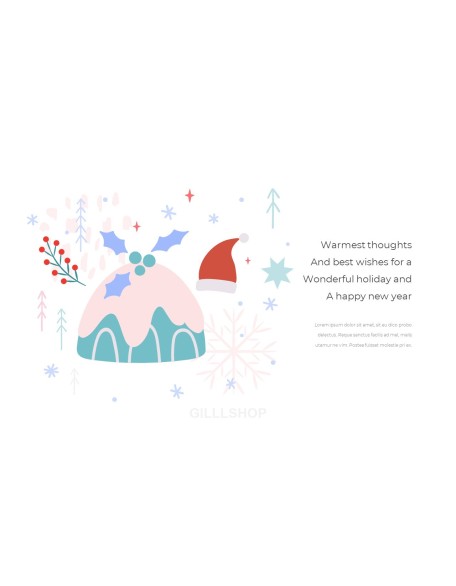 Season's Greetings PowerPoint Templates Multipurpose Design