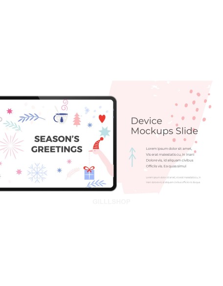 Season's Greetings PowerPoint Templates Multipurpose Design