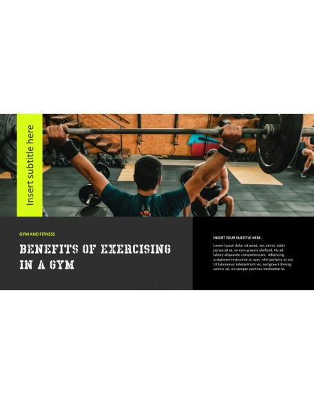 Gym and Fitness Product Deck